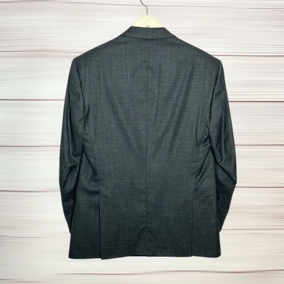 SULKA Gray Suit Jacket Blazer and Vest Super 150 Wool made in Italy size US 42R - Picture 8 of 16
